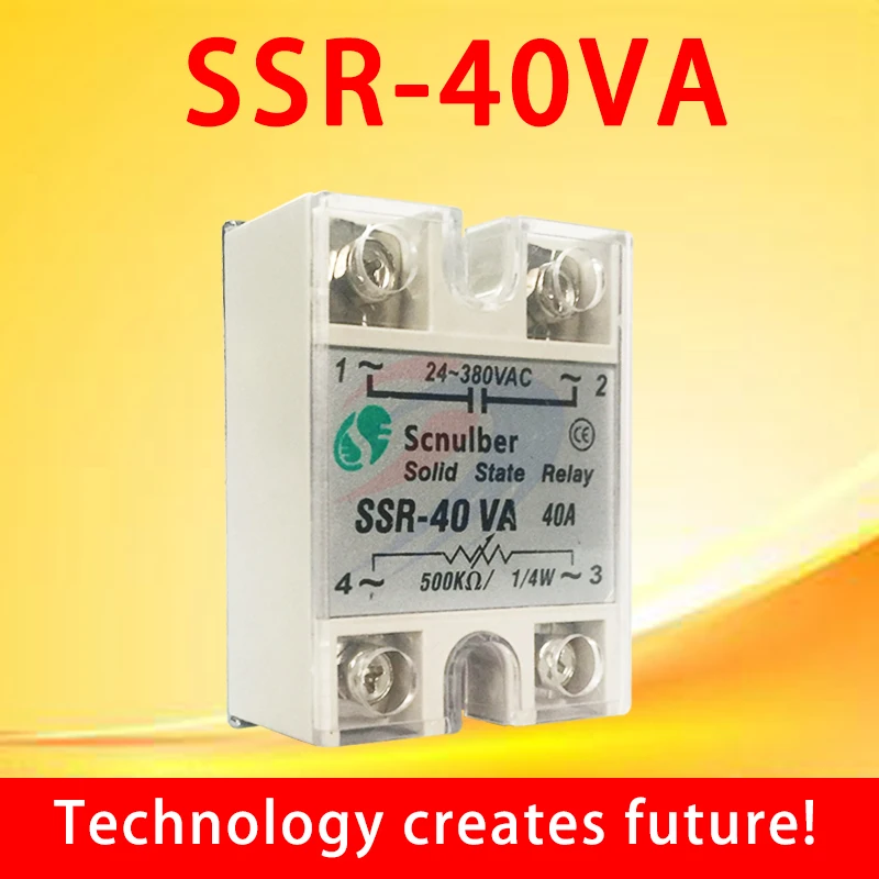 SSR 40VA VR To AC 40A твердотельное напряжение Регулятор SSVR Scnulber|solid state voltage regulator|solid statesolid