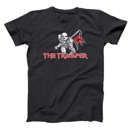 Новые забавные Звездные войны The Trooper Maiden LogoT Shirt Мужские размеры S XXL США крутая