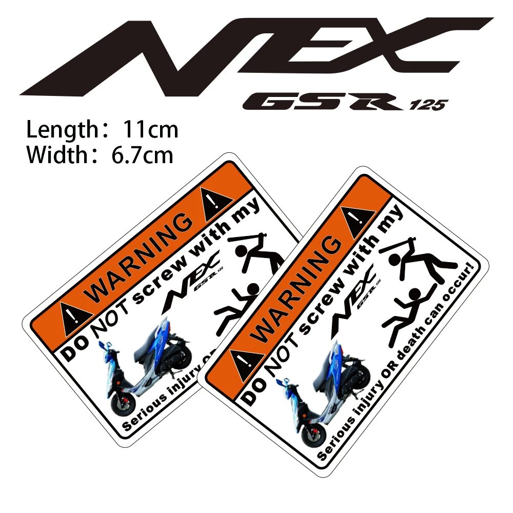 

KODASKIN 2 Pieces Do Not Screw Warning Sticker Decal for Suzuki NEX GSR 125