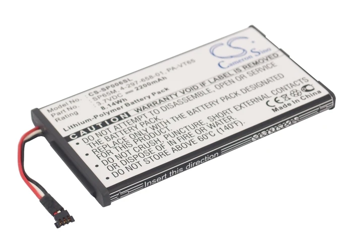 Аккумулятор Cameron Sino 2200 мАч 4 297 658 01 PA VT65 SP65M для Sony PCH 1001 1006 PlayStation Vita PS Vita|Цифровые