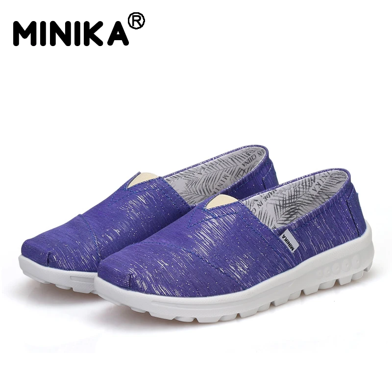 Minika/женская повседневная обувь на плоской подошве парусиновая платформе сезон