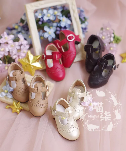 Кукольная обувь BJD 1/6 1/4 MSD T образный ремешок туфли на высоком каблуке YOSD|doll shoes|bjd