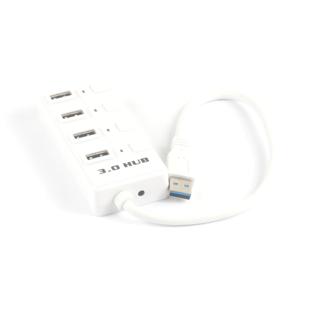 4-портовый концентратор USB 3 0 с индивидуальным контроллером выключателей питания