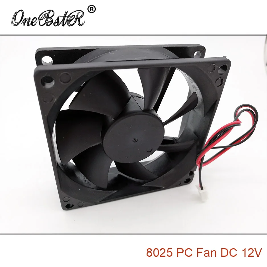 8025 DC 12V 0.2A бесщеточный втулка вентилятора 8CM 80MM 80x80x25MM двигатель шасси питания XH2.54