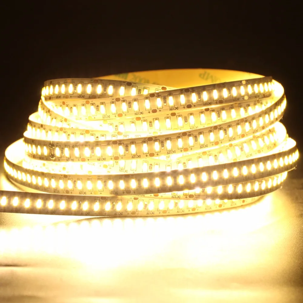 Ультра яркая SMD 3014 Светодиодная лента с разъемом постоянного тока 204LED/м DC12V
