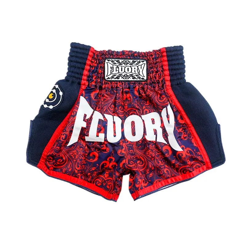 Детские шорты muay thai с цветочным принтом ретро mma штаны для кикбоксинга детей