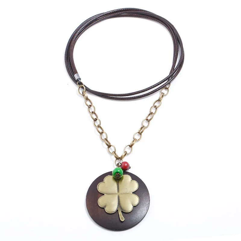 Цепочка с подвеской в виде четырехлистного клевера|fashion jewelry|jewelry fashionchain jewelry |