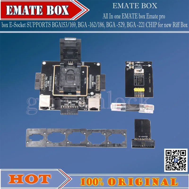 Gsmjustoncct оригинальная электронная коробка Emate E Socket pro EMMC инструмент все в 1