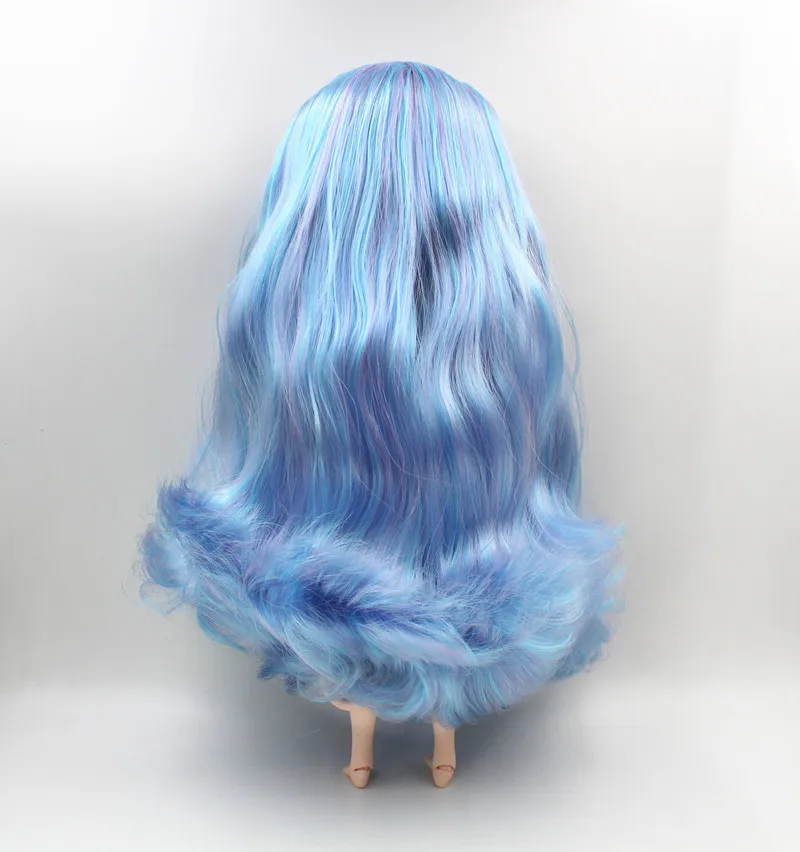 Кукла Blygirl Blyth сине-фиолетовая Смешанная завитые волосы 19 шарнирных боди матовое