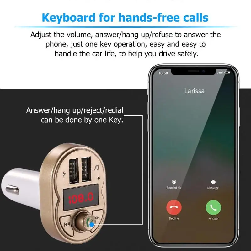 Bluetooth FM передатчик автомобильный комплект свободные руки Стайлинг автомобиля MP3