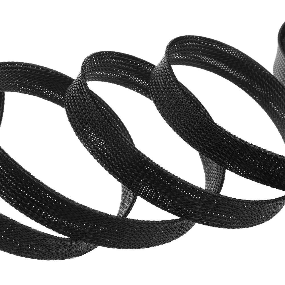 Черный цвет 10 м утепленная оплетка оплетки гибкий кабель с ПВХ изоляцией