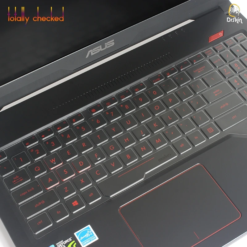 Для клавиатуры ноутбука из ТПУ кожного покрова для asyus TUF Gaming FX504 FX504GE FX504GD FX504GM FX504G FX505G fx505DT FX505GD 15,6''