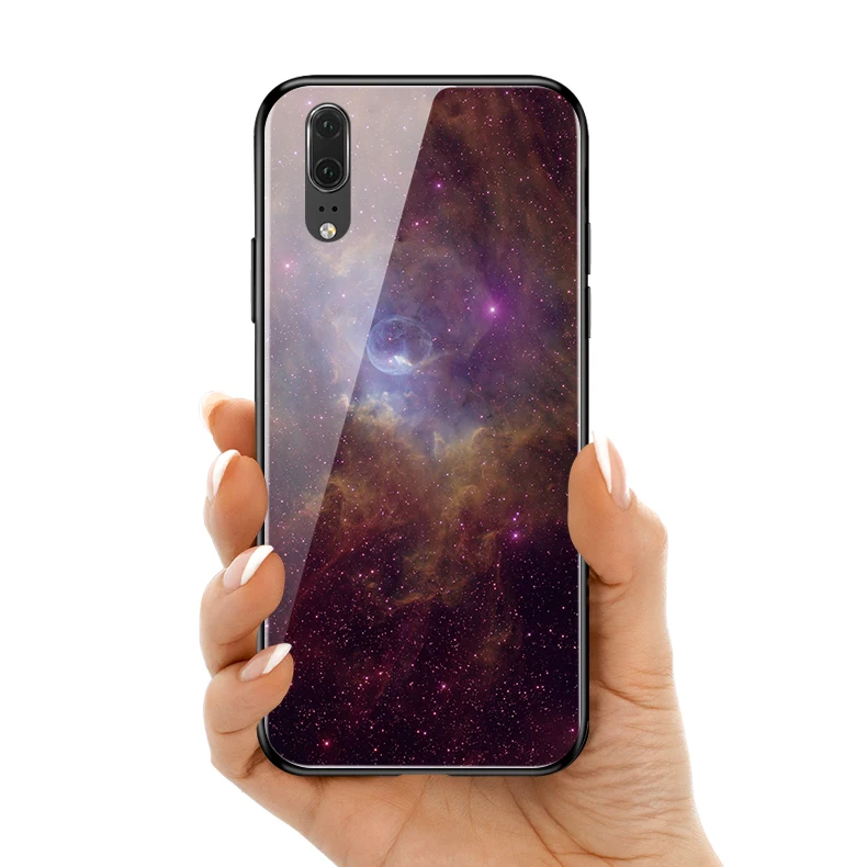 Роскошный чехол из закаленного стекла для телефона HUAWEI P20 30 PRO lite Mate 20 Pro X Nova 3 4 E i Star