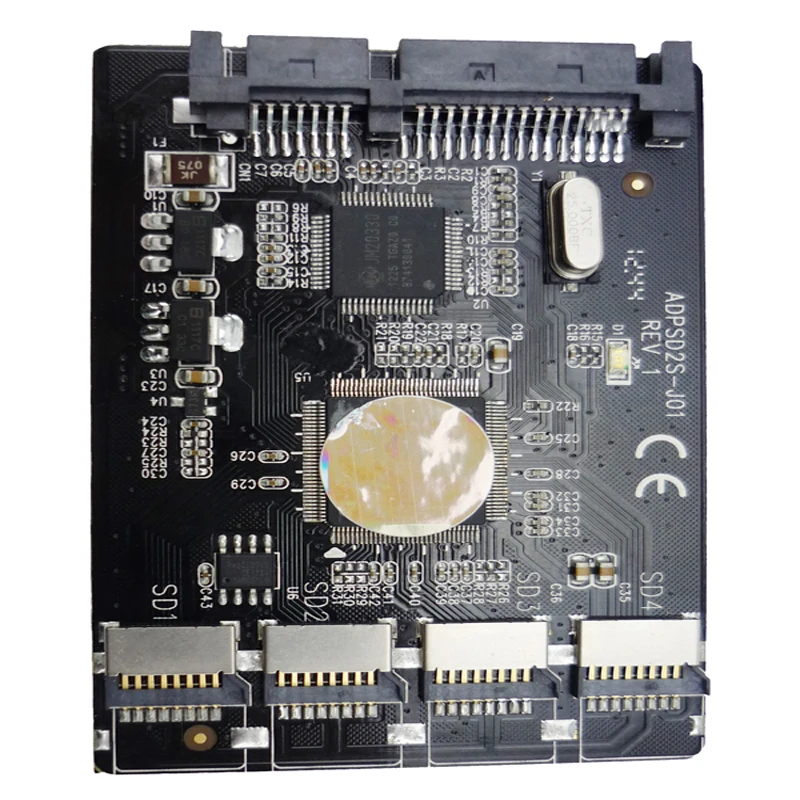 Новинка 4 x Micro SD TF карта памяти на SATA SSD адаптер + RAID Quad 2 5 &quotSATA конвертер IT GO