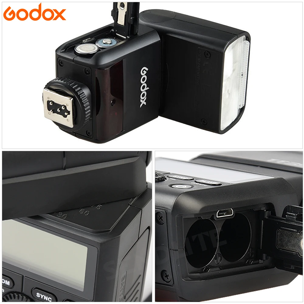 Вспышка для камеры Godox Mini Speedlite TT350C TT350N TT350S TT350F TT350O TTL HSS GN36 цифровых зеркальных
