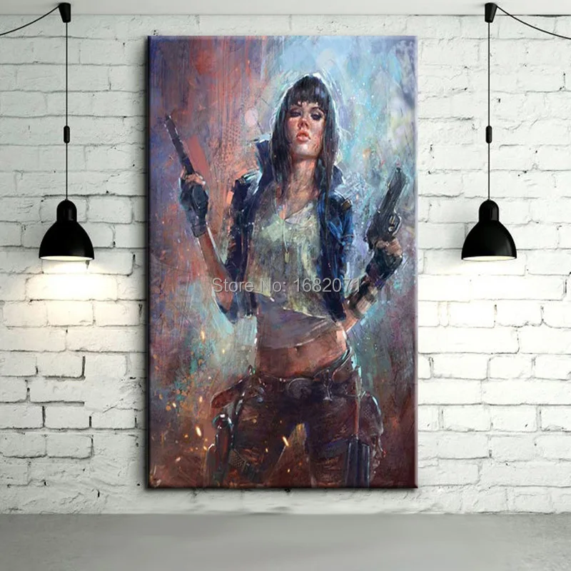Высокое качество секретный агент Лаура картина маслом для украшения стен ручная