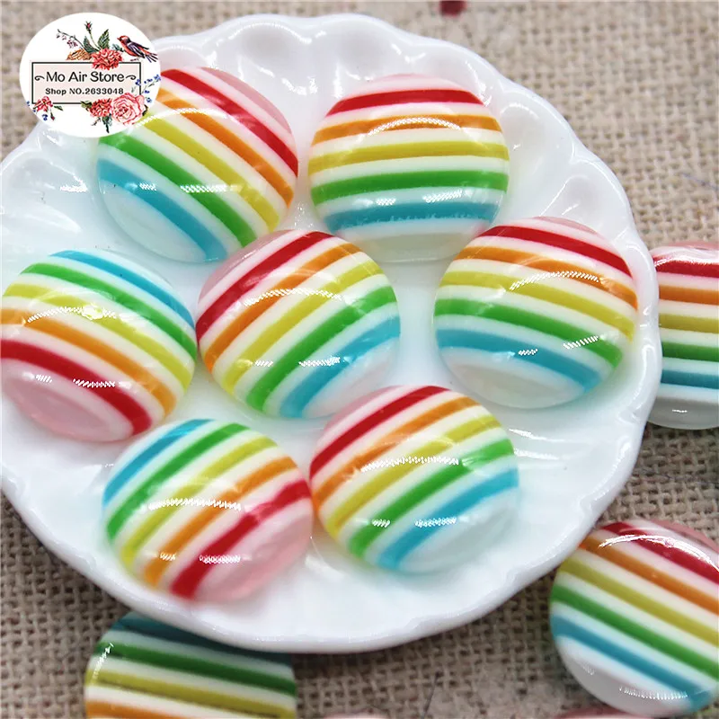Круглые пуговицы в полоску 50 шт. 12 мм|scrapbooking craft|round buttonsbutton beads |