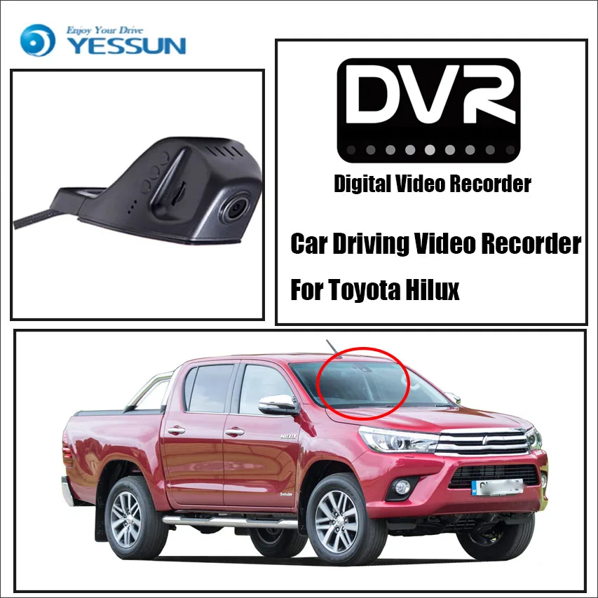 YESSUN для Toyota Hilux Автомобильная фронтальная камера видеорегистратор вождения