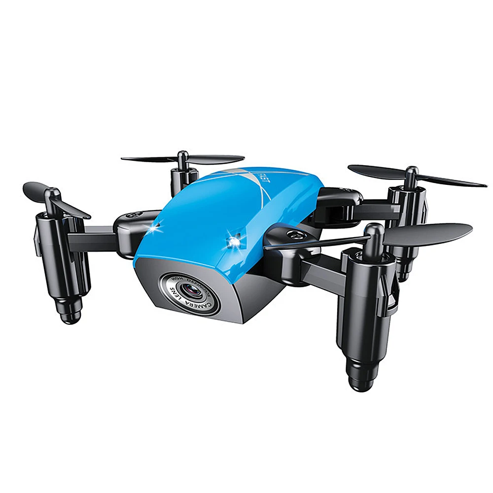 S9HW RC мини-Дрон с HD камерой S9 нет складной Квадрокоптер с дистанционным управлением WiFi FPV Микро Карманный Радиоуправляемый вертолет игрушки для мальчиков - Цвет: blue no camera