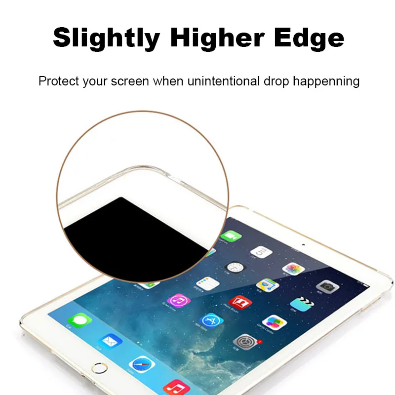 Флип чехол для iPad Pro 12 9 дюйма 2015 прозрачный черный синий красный|case for ipad|case ipad profor |