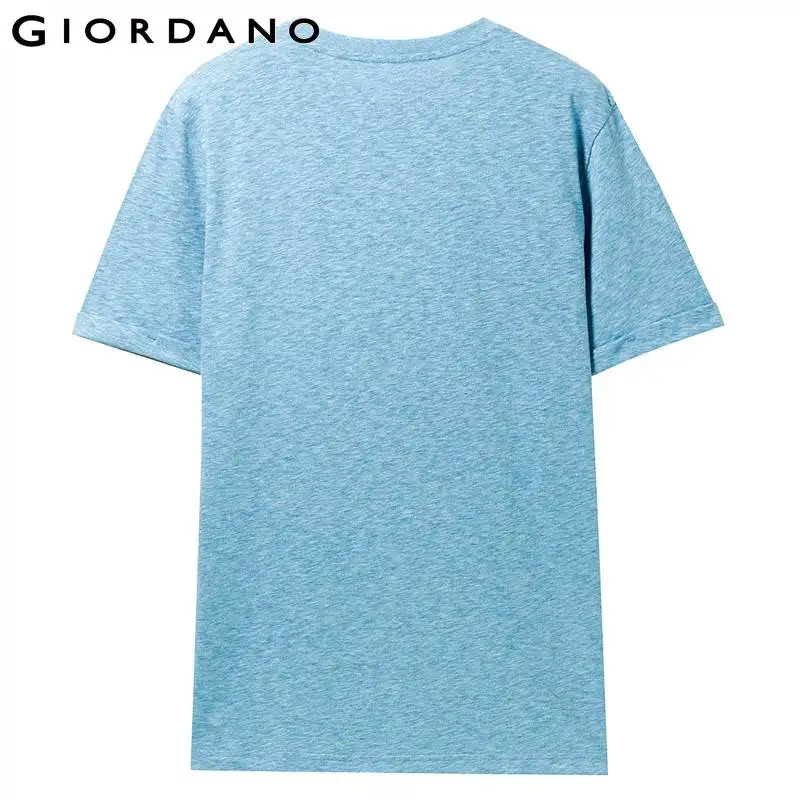 Giordano мужская футболка bamboo с круглым воротом и короткими рукавами из натурального