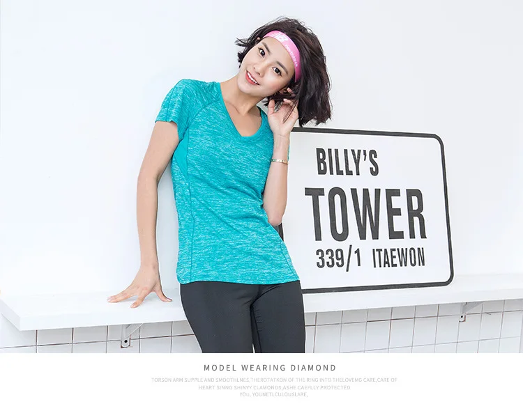 Женские футболки для спортзала фитнеса йоги светоотражающие рубашки облегающие
