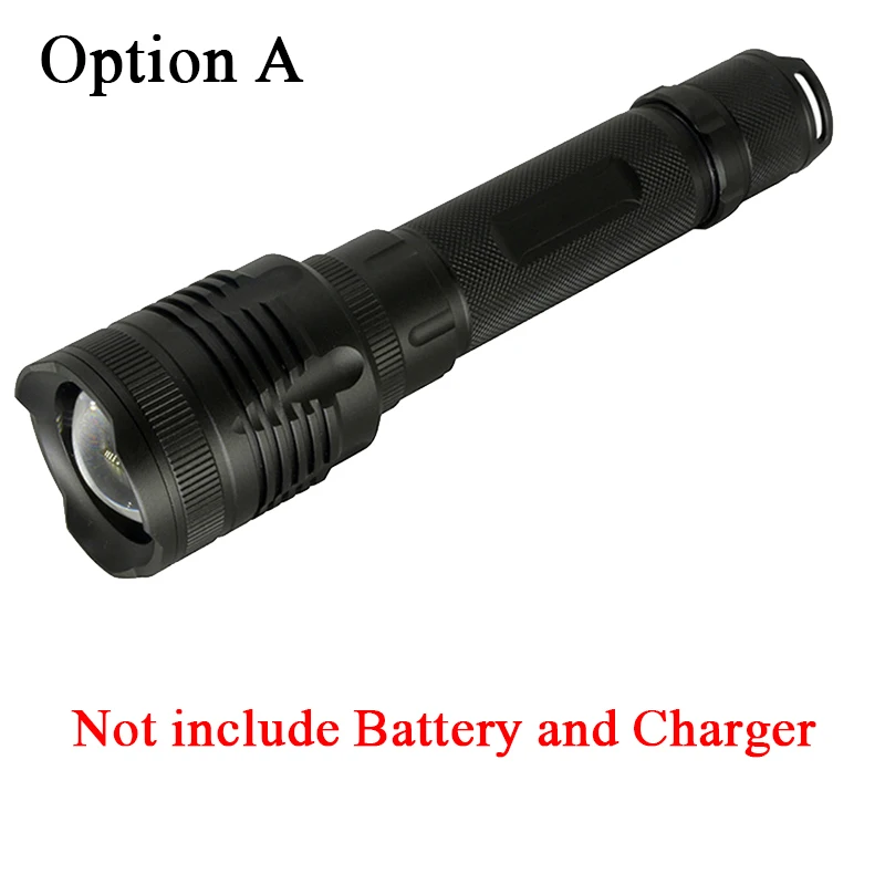 Option A Litwod Z30P78 светодиодный фонарик CREE XHP70.2 40000LM Мощный тактический фонарь с зумом для 2*26650 батареи для охоты - Испускаемый цвет: Option A