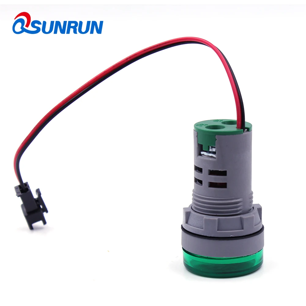 QSUNRUN 220 В AC 22 мм 0 100A цифровой Дисплей Ampermeter монитор Текущий метр тестер Сингал