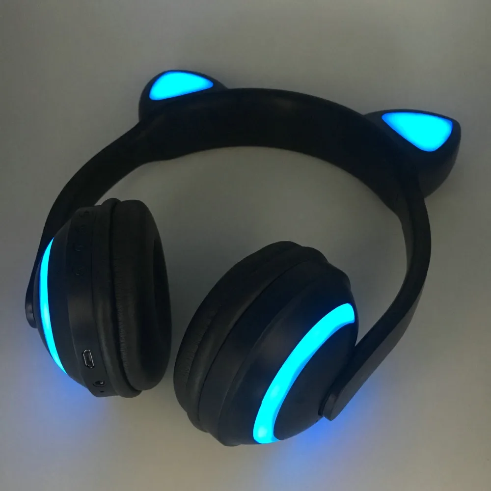7 видов цветов, кошачьи Bluetooth стерео наушники, Hi-Fi беспроводные наушники, игровая гарнитура Audifono, Bluetooth для Iphone, мобильных ПК, подарок для девочек