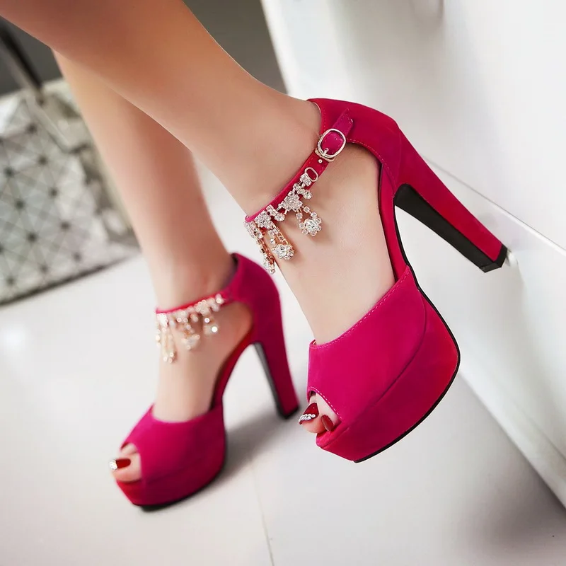 EVCHAR/Модные женские Босоножки с открытым носком туфли на очень высоком каблуке