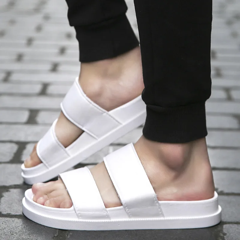 Мужские тапочки из ЭВА Мужская обувь женские и мужские вьетнамки мягкие черные