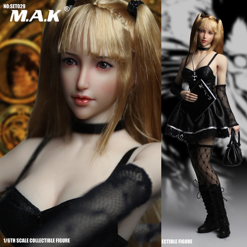 

1/6 Cosplay Series SET029 Death Model Misa Amane Head & Cothing Set for 12 inches Seamless Action Figure Body