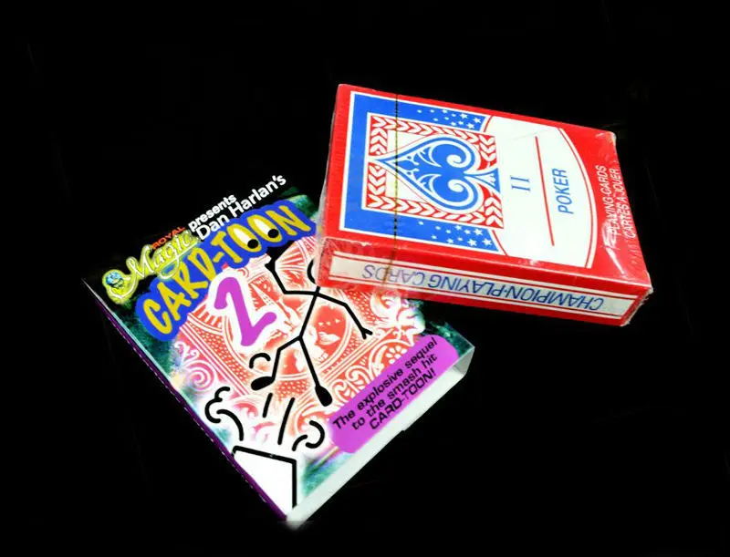 Мультяшная карточка колода игральная карта магический трюк для