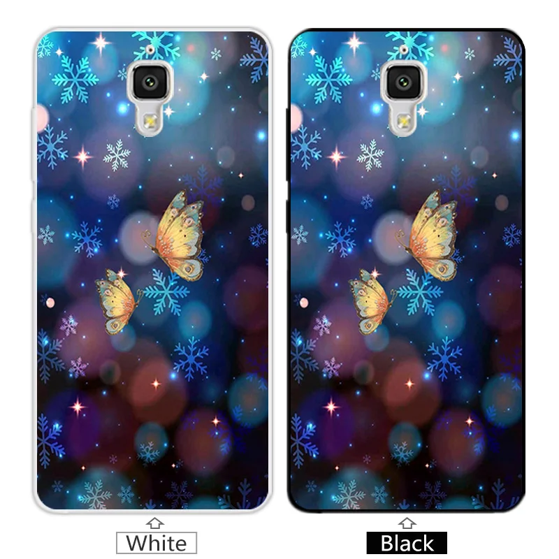 Soft Silicon for Xiaomi Mi4 Cases Customize Blue Cover Mi 4 Funda Slim TPU Phone Bag M4 Protector Coque |