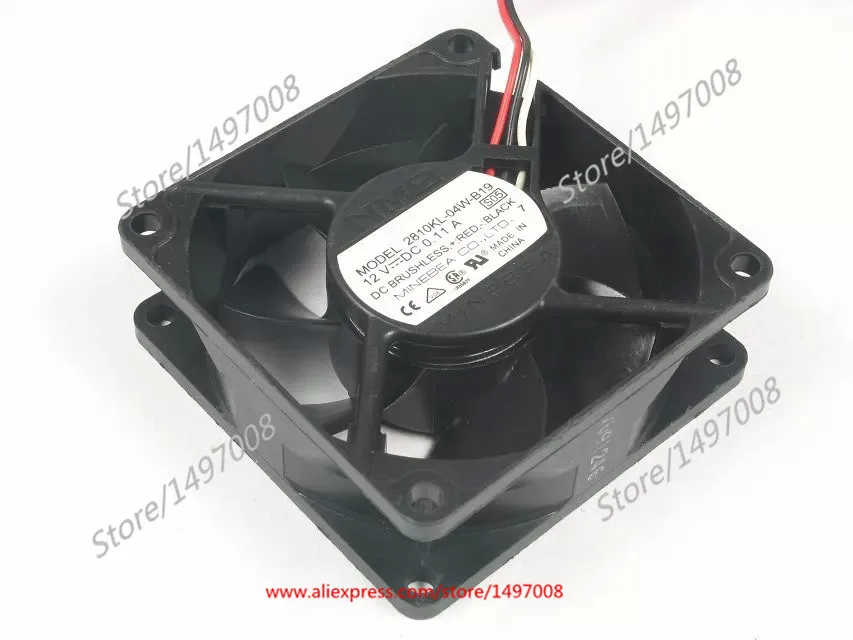 NMB-MAT 2810KL-04W-B19 S05 DC 12V 0.11A 3-проводной 70x70x25 мм вентилятор охлаждения сервера