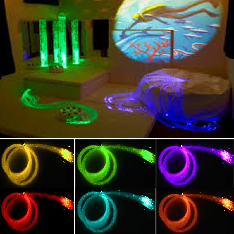 

Safely Sensory Room Equipment side sparkle fiber optic fibre lights for kids with remote control