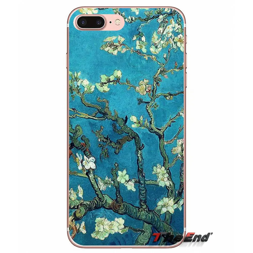 Силиконовый чехол для Samsung Galaxy Note 3 4 5 Grand Core Prime S3 S4 S5 MINI S6 S7 edge S8 S9 Plus Vincent Van Gogh Starry Night