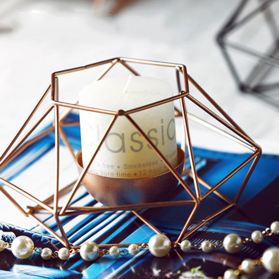 Визуальный сенсорный 3d подсвечник геометрической формы в скандинавском стиле