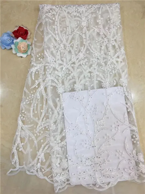 Nigerian Tulle Lace Sequin Fabric Gray High Quality African New Guipure X3 | Дом и сад