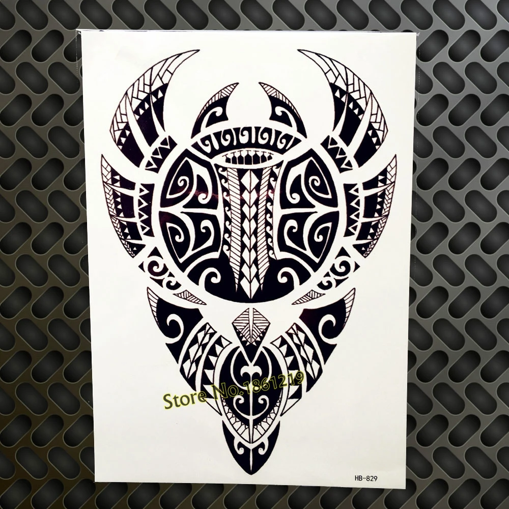 Хит металлические временные тату с роботом для женщин и мужчин тотем большой