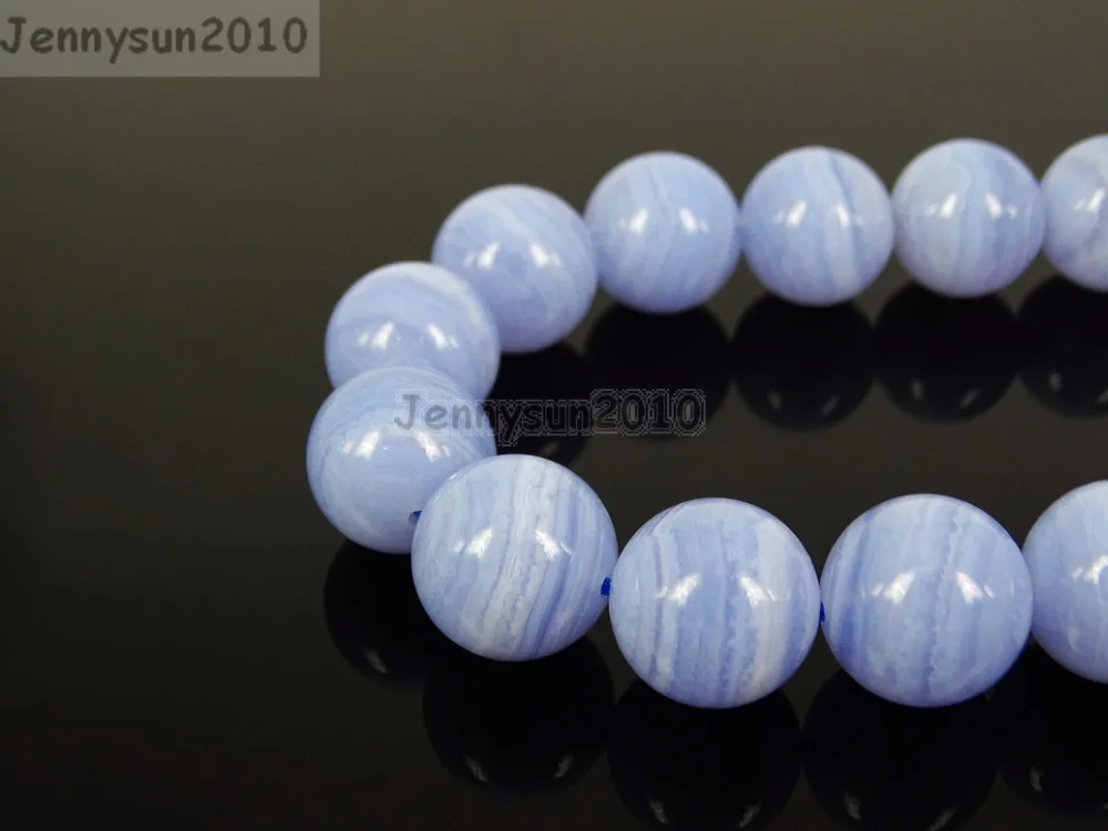 Круглые бусины с натуральным синим кружевом 4 мм 6 8 10 м 3 нити в упаковке|beads 4mm|loose