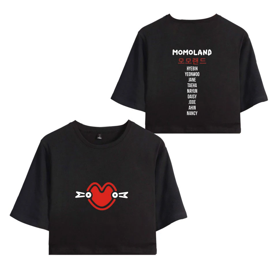2019 Топы MOMOLAND летние шорты с принтом в виде урожая футболки женская сексуальная