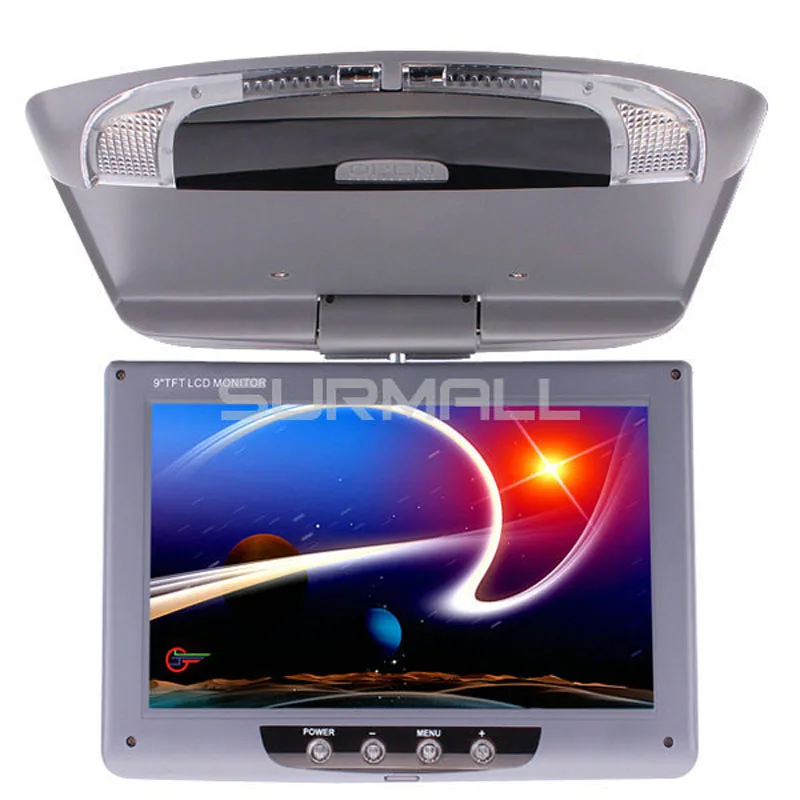 2015 Brand New Factory Price 9&quot inch Superthin Roof Mount LCD Car Monitor with LED Indicators Free Shipping | Автомобили и