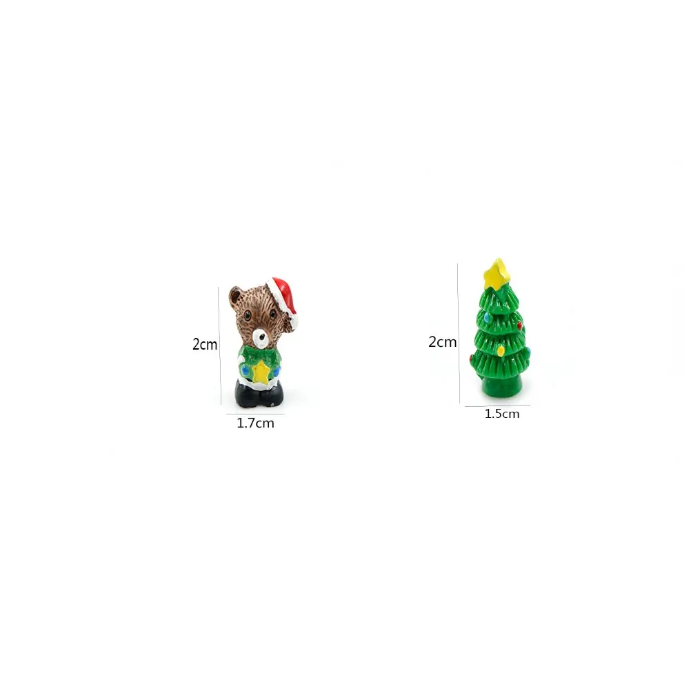 5pcs Bear/ Trees Figures Miniature/Fairy Garden Figurine Dolls House Kids Toys DIY Micro Landscape Resin Christmas Navidad | Дом и сад