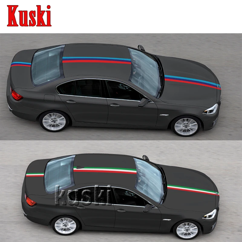 Автомобильная Трехцветная декоративная наклейка для Toyota Corolla Avensis RAV4 Yaris Auris Hilux