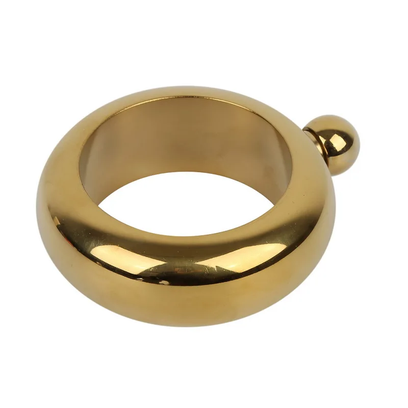 gold Hifuar, 3,5 унций, браслет из нержавеющей стали, фляжка, браслет, фляга, портативная круглая бутылка для вина, виски, бутылочка для питья, посуда для напитков, воронка - Цвет: gold