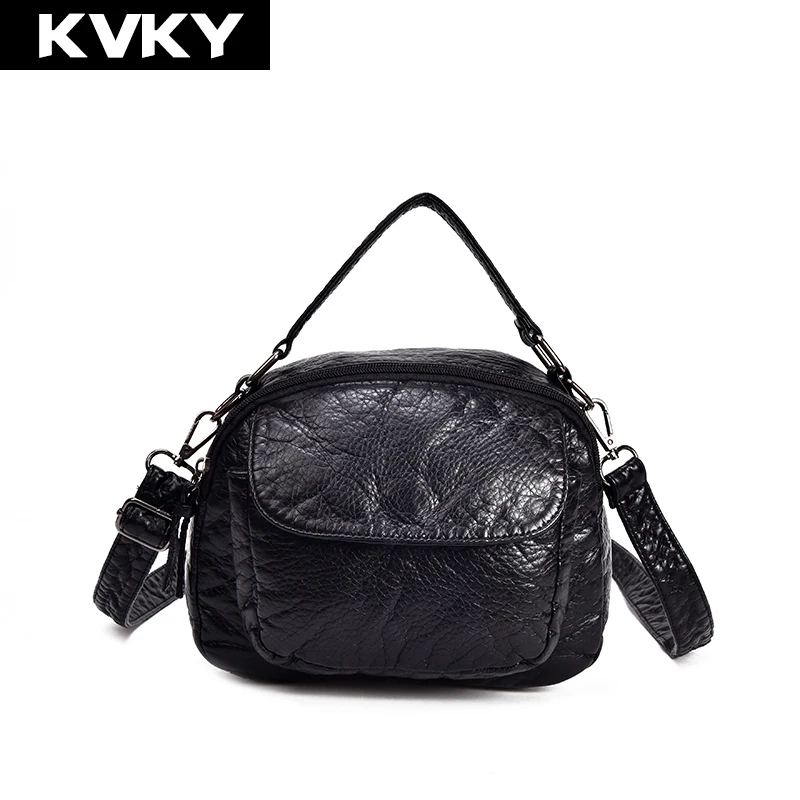 KVKY брендовые маленькие женские сумки мессенджеры мягкие кожаные клатчи высокого