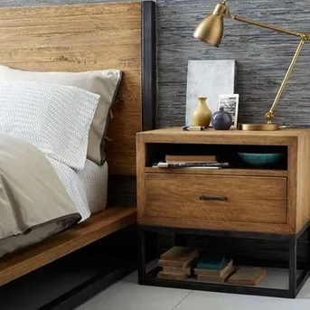 Американский железное дерево тумбочка мобильной ночной кабинет чтобы сделать