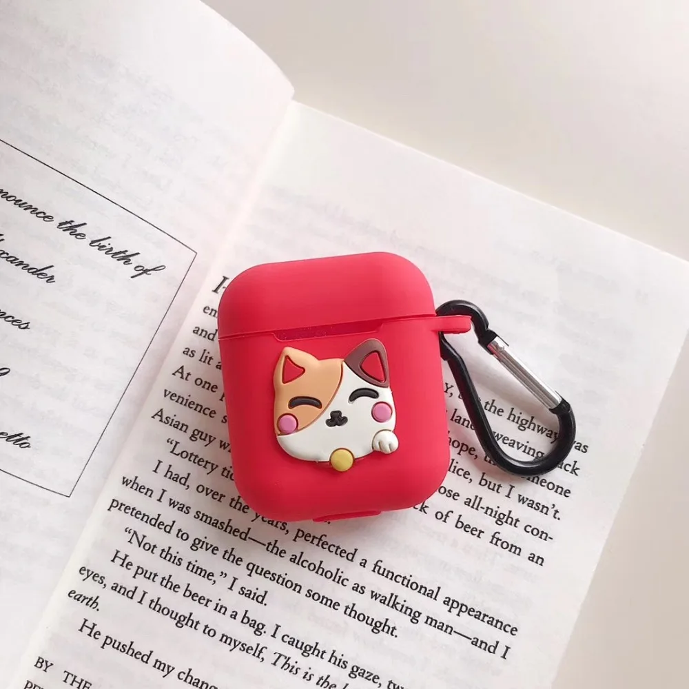 ТПУ мягкий силиконовый Bluetooth беспроводной чехол для наушников AirPods зарядная