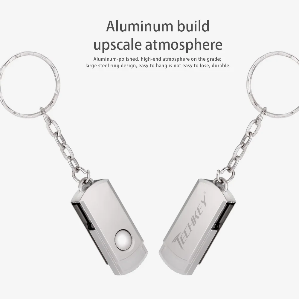 Новый usb флеш накопитель 64 ГБ TECHKEY 32 металлический маленький U диск флешка 2 0 USB